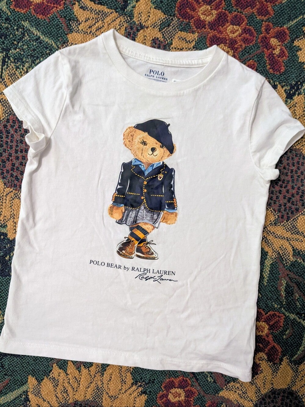 Polo Bear Cotton Girls Jersey Tee